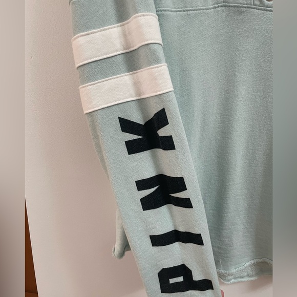 Victoria’s Secret PINK Lace Up Varsity Crew Pullover - Picture 5 of 7